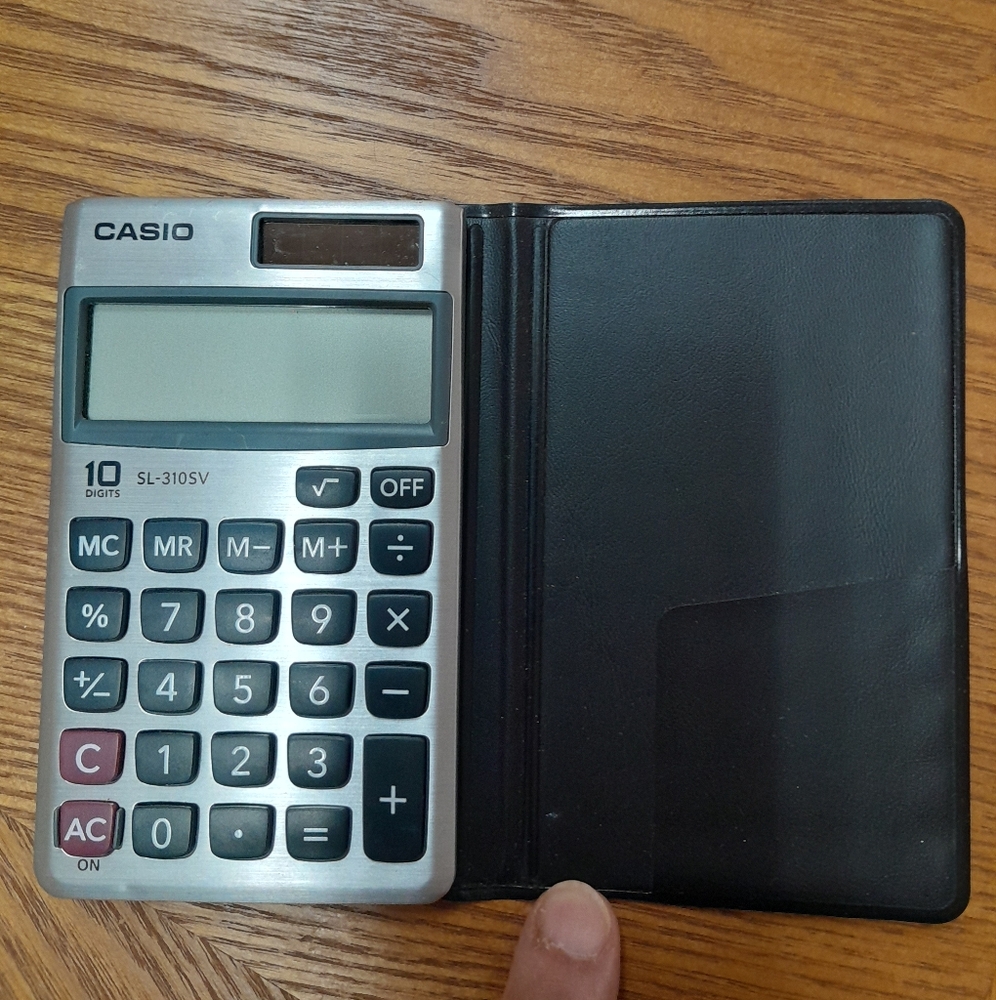 Casio SL-300SV Basic Silver/Black Pocket Calculator Size:OS